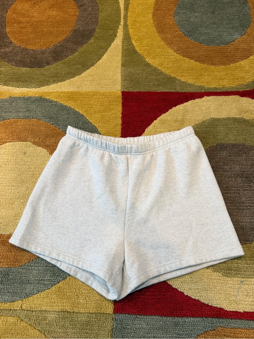 Aritzia Perfect Fit Sweat Fleece Cozy Fleece Light Grey Shorts 3” Inseam Small